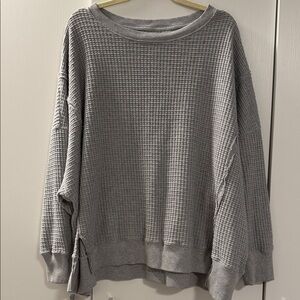 American Eagle Outfitters AE Big Hug Waffle Crew Neck Sweater